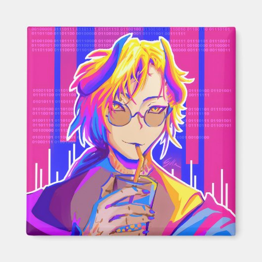 Summer vibe Anime マグネット (正面)