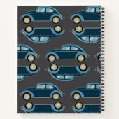 summer vibe with retro car on the beach  ノートブック (裏面)