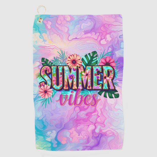 Summer Vibes ゴルフタオル (正面)