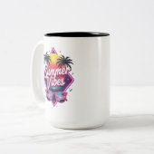 Summer Vibes ツートーンマグカップ (正面左)
