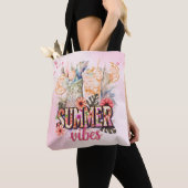 SUMMER VIBES トートバッグ (クローズアップ)
