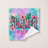 Summer Vibes バスタオルセット (ウォッシュタオル)