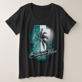 Summer Vibes プラスサイズTシャツ (デザイン正面)