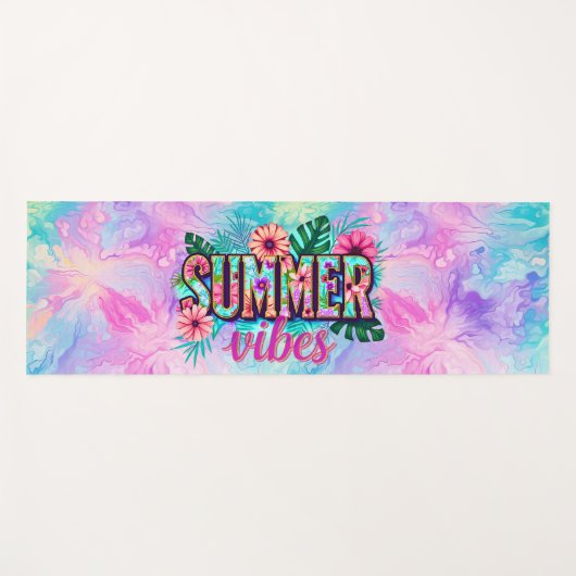 Summer Vibes ヨガマット (正面(横))