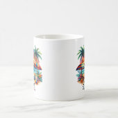Summer Vibes Brushstroke Beach Sunset-34626 コーヒーマグカップ (中央)