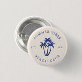 Summer Vibes Button 缶バッジ (正面&裏面)