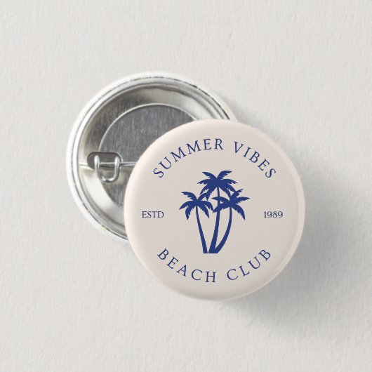 Summer Vibes Button 缶バッジ (正面&裏面)