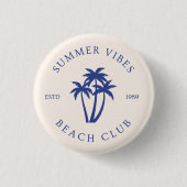 Summer Vibes Button 缶バッジ (正面)