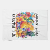 Summer vibes cocktail club | Tropical Drink キッチンタオル (横)