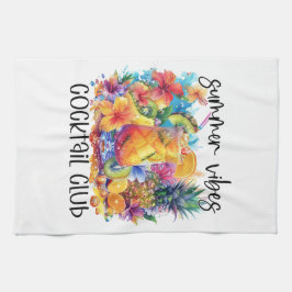 Summer vibes cocktail club | Tropical Drink キッチンタオル