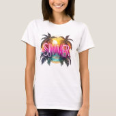 Summer Vibes Design für Strandfans Tシャツ (正面)