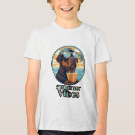 Summer Vibes Dog – Cool Beach Mood Tee (Edit) トライブレンドＴシャツ