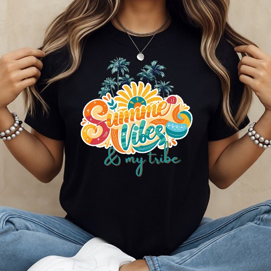 Summer Vibes & my tribe Tシャツ