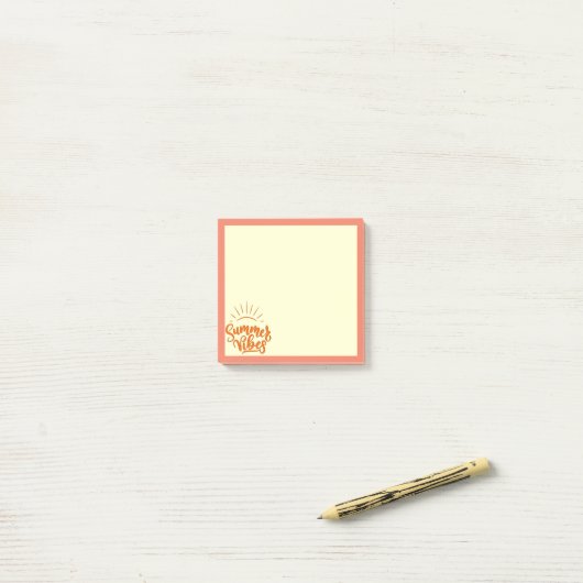 Summer Vibes Post-It Notes ポストイット (デスク上)