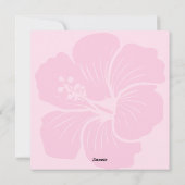 Summer Vibes with Hibiscus Flower – Pink and Blue シーズンカード (裏面)