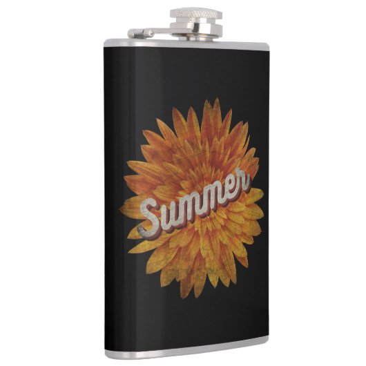 SUMMER VINTAGE SUNFLOWER フラスク (右)