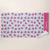 Summer Watermelon Beach for Kids ビーチタオル (正面)