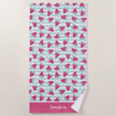 Summer Watermelon Beach for Kids ビーチタオル (正面)