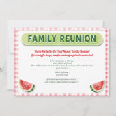 Summer Watermelon Family Reunion 招待状 (正面)
