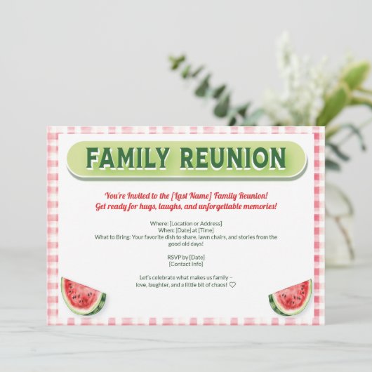 Summer Watermelon Family Reunion 招待状 (スタンド正面)
