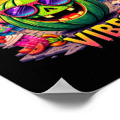 Summer Watermelon Jack-o-lantern Summerween Vibes ポスター (角)