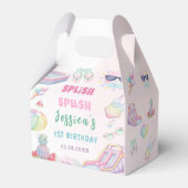 Summer Waterslide Girl Birthday Party フェイバーボックス (正面サイド)