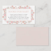 Summer Wildflower Baby Shower Books for Baby エンクロージャーカード (正面/裏面)