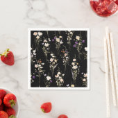 Summer Wildflower Bouquets Abstract Design スタンダードカクテルナプキン (インサイチュ)