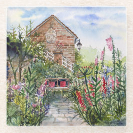 Summer Wildflower English Garden in York ガラスコースター