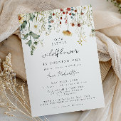 Summer Wildflower Field 1st Birthday Invitation 招待状