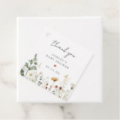 Summer Wildflower Field Baby Shower フェイバータグ (インサイチュ)