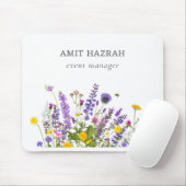 Summer Wildflower Field Nature mouse pad マウスパッド (マウス)