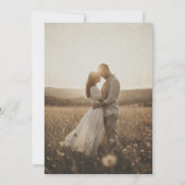 Summer Wildflower Field Photo セーブザデート (裏面)