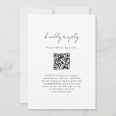 Summer Wildflower Field QR Code Wedding Invitation 招待状 (裏面)