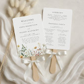 Summer Wildflower Field Wedding ハンドファン