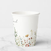 Summer Wildflower Field Wedding 紙コップ (裏面)