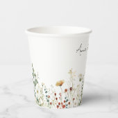 Summer Wildflower Field Wedding 紙コップ (正面)