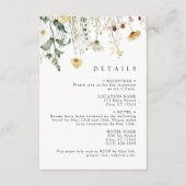 Summer Wildflower Field Wedding Enclosure Card エンクロージャーカード (正面)