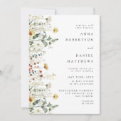 Summer Wildflower Field Wedding Invitation 招待状 (正面)