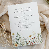 Summer Wildflower Field Wedding Invitation 招待状