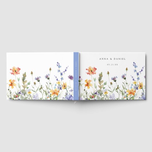 Summer Wildflower Garden Wedding ゲストブック (全面)