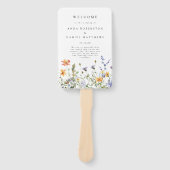 Summer Wildflower Garden Wedding ハンドファン (正面)