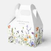 Summer Wildflower Garden Wedding Favor Boxes フェイバーボックス (裏面サイド)