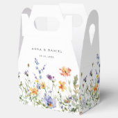 Summer Wildflower Garden Wedding Favor Boxes フェイバーボックス (オープン)
