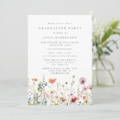 Summer Wildflower Graduation Party 招待状 (スタンド正面)