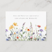 Summer Wildflower Wedding Registry Enclosure エンクロージャーカード (正面)