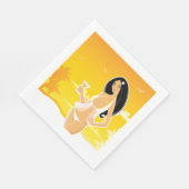 Summer Woman Paper Napkins スタンダードランチョンナプキン (角)