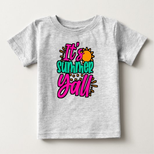 Summer Y'all-54808 ベビーTシャツ (正面)