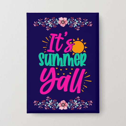 Summer Y'all-54808 缶バッジ (正面)