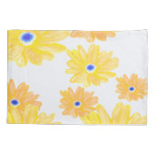 Summer Yellow Floral  枕カバー (裏面-左)